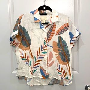 Cynthia Rowley - 100% Linen Knit Top